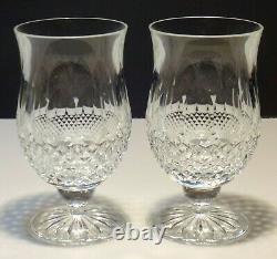 2 Waterford Crystal Colleen Footed Punch Cup Juice Glasses 5 1/4 Tall