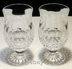 2 Waterford Crystal Colleen Footed Punch Cup Juice Glasses 5 1/4 Tall