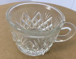 20pc Vintage L. E. SMITH Clear Glass Pineapple Punch Bowl Set ORIGINAL BOX