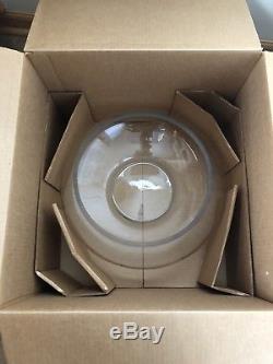 24PC Hand Blown Crystal Moderno Riekes Crisa Punch Bowl Set NEW! Low Price