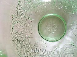 26-piece Tiara SANDWICH punch bowl set in Chantilly Green Indiana Glass