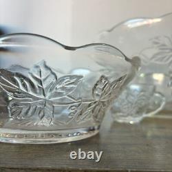 27 Piece Vintage Design Punch Set Anchorglass Anchor Hocking Glass Original Box