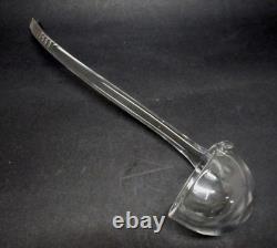 3 piece Antique CZECH QUEENS LACE large punch bowl CUT CRYSTAL