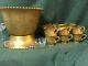 33 pcs Candlewick Gold Punch Bowl, Base, 15 Cups, Very Rare, Imperial
