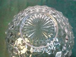 3pc Exquiste American Fostoria Diamond Pattern Large Punch Bowl/Base/Underplate