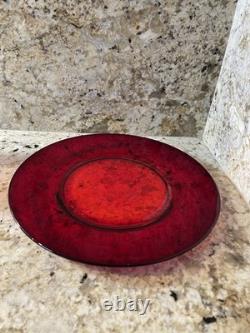 74 Vintage Duncan Miller Ruby Red/Anchor Hocking Royal Ruby Drinkware &Plate Set