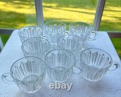 (8) Rare Eapg Duncan & Millermardi Gras2-1/4 Footed Punch Bowl Cupseuc