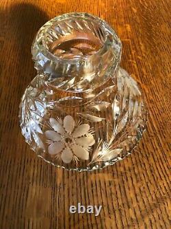 ABP Bowl American Brilliant Cut Glass Punch Bowl Fry Ivy or Ivy Variation