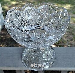 ABP Eggnog Footed Punch Bowl, Straus, Ca. 1910, 9 Inches, Fine Condition