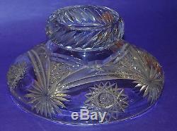 AMAZING American Brilliant Cut Glass/Crystal ABP Punch Bowl with Pedestal