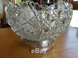 AMAZING! Gorgeous Vintage 41 Piece L. E SMITH GLASS DAISY & BUTTON PUNCH BOWL SET