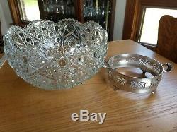 AMAZING! Gorgeous Vintage 41 Piece L. E SMITH GLASS DAISY & BUTTON PUNCH BOWL SET