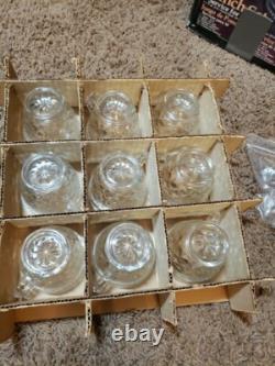 ANCHOR HOCKING WEXFORD GLASS PUNCH BOWL SET Service for 18 4500/48A