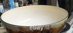 ANTIQUE -1906- Royal Doultonl Coaching Days PUNCH BOWL Smooth, Earthenware