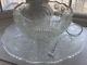 ANTIQUE LE SMITH Slewed Horsehoe EAPG 14 PUNCH BOWL with UNDERPLATE