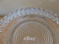 ANTIQUE Mardi Gras Pressed Glass Punch Bowl WithPedestal, 14 Cups. 14 Wide
