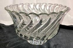 AWESOME Fostoria COLONY CRYSTAL 19 pc HUGE PUNCH BOWL SET HARD TO FIND