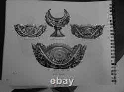 American Brilliant Cut Glass 1876-1916 Holiday punch bowl Diana by Libbey Rare