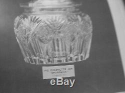 American Brilliant Cut Glass 2 Part Punch Bowl Signed Hawkes In Brunswick