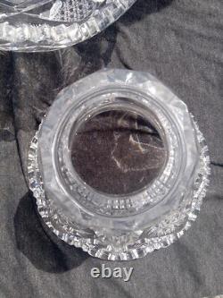 American Brilliant Cut Glass ABP Punch Bowl 9.5 Tall 10 Across
