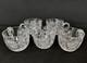 American Brilliant Cut Glass Punch Cups (5) Possibly Unger Bros. Hobart C. 1900