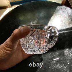 American Brilliant Cut Glass Punch Cups (5) Possibly Unger Bros. Hobart C. 1900
