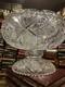 American Brilliant Period Abp Cut Glass Punch Bowl, Ladle, & 10 Cups