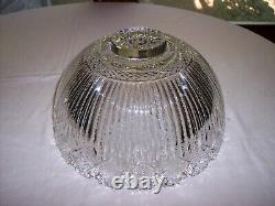 American Brilliant Period Arcadia Cut Glass Crystal Punchbowl with Base & 10 Cups