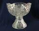 American Brilliant Period Cut Crystal 10 PUNCH BOWL with STAND 2 Pc ABP Ca 1900