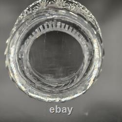 American Brilliant Period Cut Glass Punch Bowl & Pedestal Stand 15x12