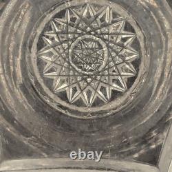 American Brilliant Period Cut Glass Punch Bowl & Pedestal Stand 15x12