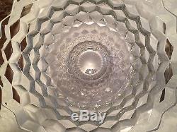 American Fostoria Crystal 18 Large Punch Bowl, Base and 12 Crystal Punch Cups