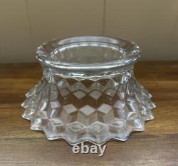 American Fostoria Vintage Large 14 Punch Bowl With Base, Ladle & 12 Cups