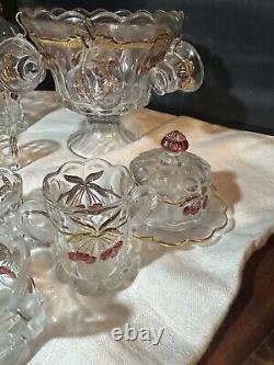 American Girl Cherry and Cable Punch Bowl Set