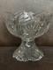 American brilliant cut glass punch bowl