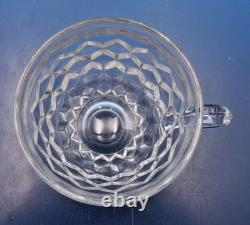 American clear by Fostoria Punch Bowl with 23 Cups