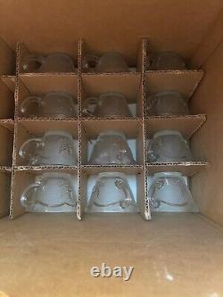 Americana Punch Bowl Set Eagles and Stars with 12 cups Original Box With Cup Clips