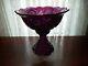 Amethyst pattern glass punch bowl Imperial Whirling Star 4qt pinwheels hobstars