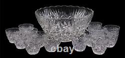 Anchor Hocking Arlington Punch Bowl and 14 Cups