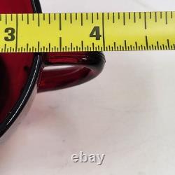 Anchor Hocking Royal Ruby Red Punch Bowl Stand & 23 Cups Vintage Set