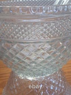 Anchor Hocking Vintage 21-Piece Wexford Pattern Punch Bowl Set Original Box