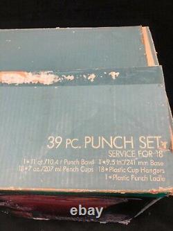 Anchor Hocking Wexford 39 Piece Punch Set 4500 48-A Home Classics