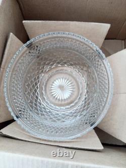 Anchor Hocking Wexford 4500 Glass Punch Bowl Cup Set Service For 18