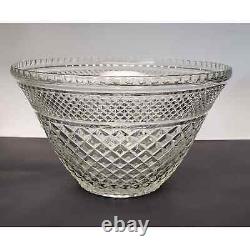 Anchor Hocking Wexford Clear Glass Punch Bowl Set of 38 Pieces