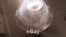Antique 10 Cup with Glass Ladle Punch Bowl Set