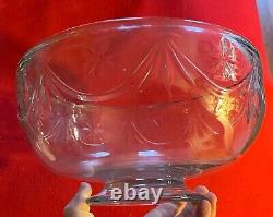 Antique 18th c. George III Anglo Irish Georgian Crystal Glass Punch Fruit Bowl