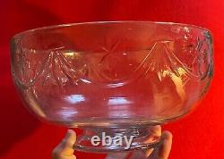 Antique 18th c. George III Anglo Irish Georgian Crystal Glass Punch Fruit Bowl