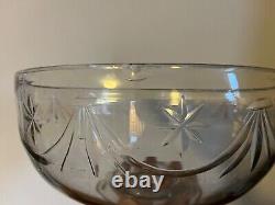 Antique 18th c. George III Anglo Irish Georgian Crystal Glass Punch Fruit Bowl