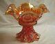 Antique 1910 Fashion Marigold Carnival by Imperial Glass Ohio 9-1/2 Punch Bowl