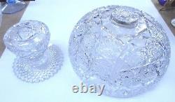 Antique AB Centerpiece Punch Bowl 20 Pounds 2 Piece set